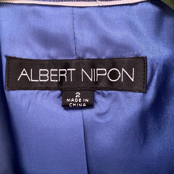 Albert Nipon Stunning Elegant Blue Suit size 2 - Picture 2 of 10